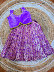 (SB574) Lavi - Lavender Luxurious Banarasi Lehenga