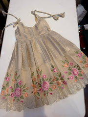 (SB580) Premium Cotton & Silk Weaved Gown