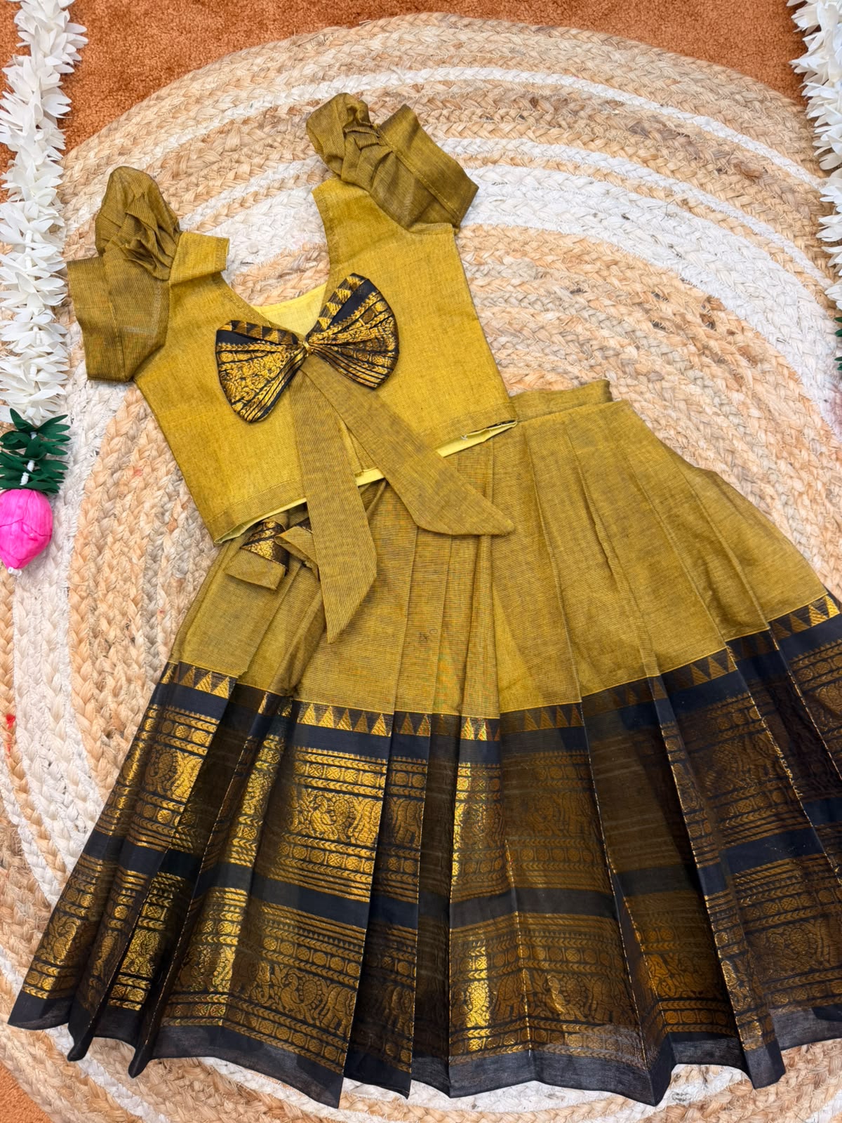 (SB583) Chettinad Cotton Silk Pavadai sattai
