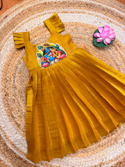 (SB588) Tissue Silk Gown with Motifs