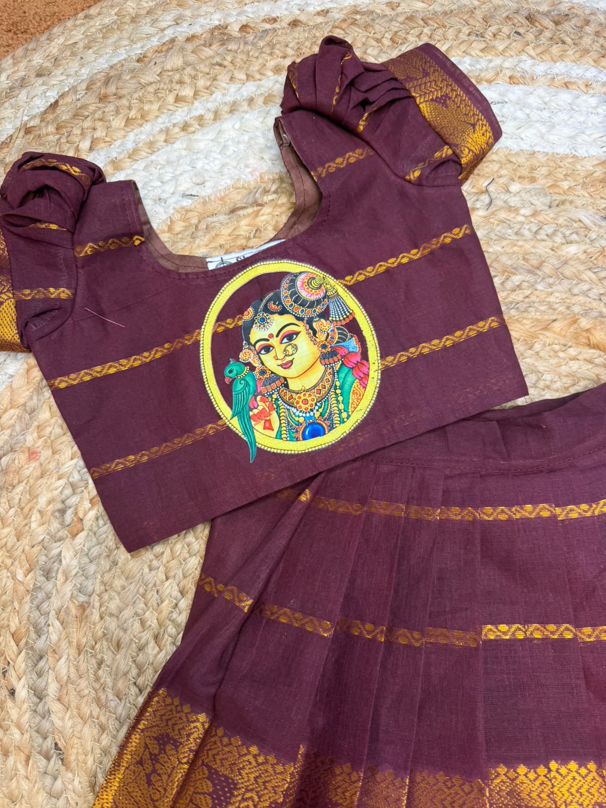 (SB592)Premium Velthari Handwooven Kanchi Silk Cotton Sets