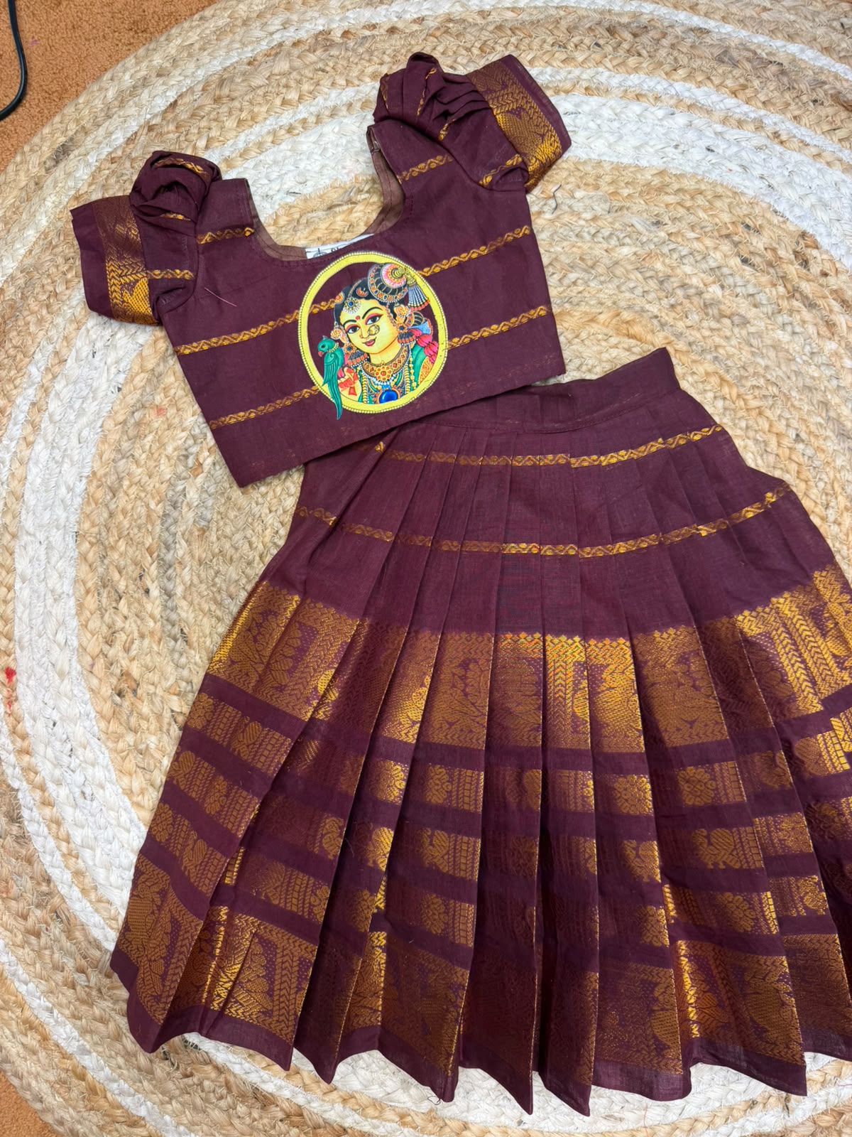 (SB592)Premium Velthari Handwooven Kanchi Silk Cotton Sets