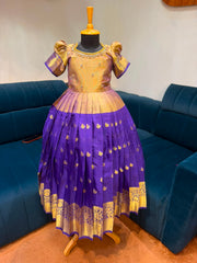 (SB601) Purple - Half and Half Silk Gown Collection