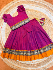 (SB603) Yannai Chettinad Cotton Pavadai Sattai