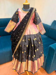 (SB608) Mehaboopa Silk Gown with Shawl Pattern
