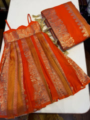(SB623) Pure Khadi Silk Gown (Pre-booking takes 2 weeks to ship)
