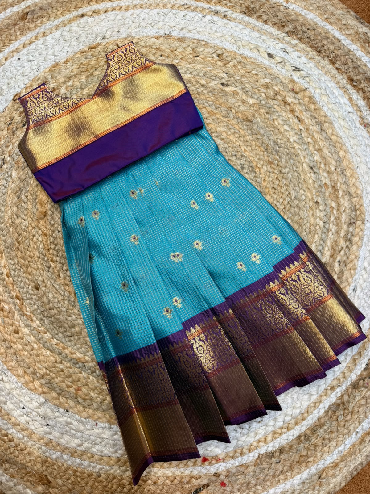 (SB635) Semi Kanchi Silk Lehenga