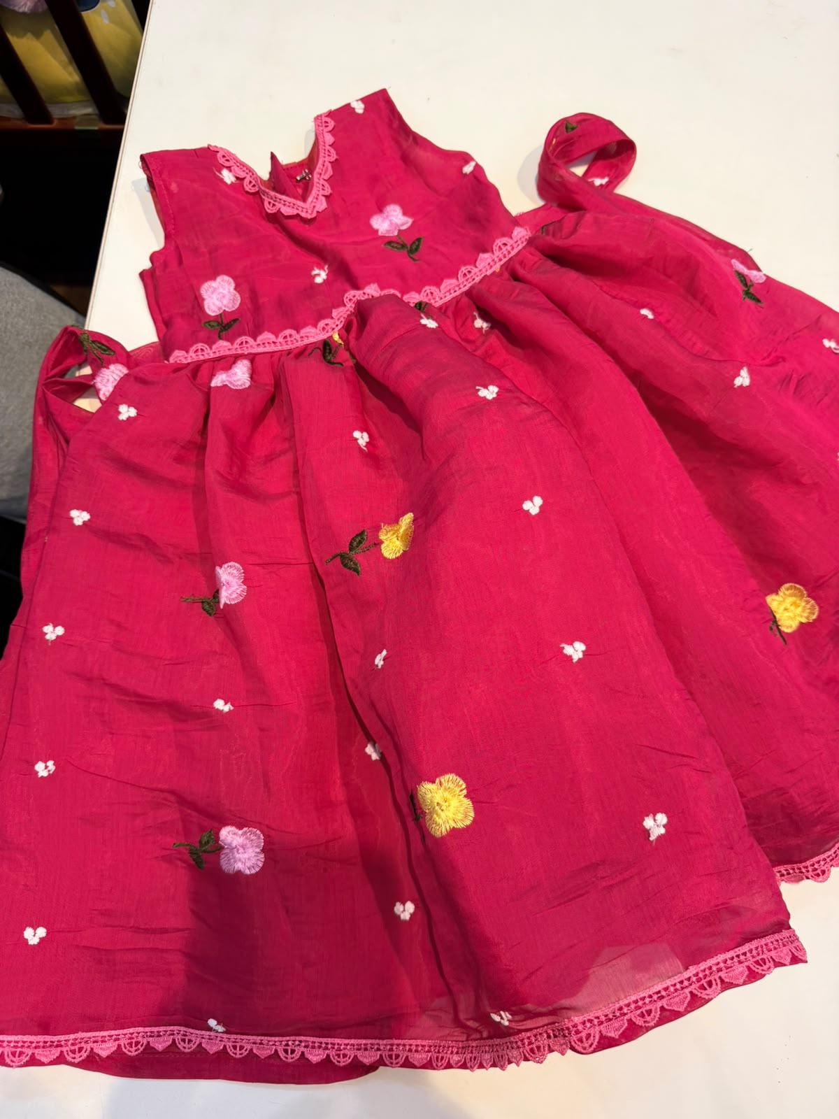 (SB643) Mul Chanderi Pink Silk Gown