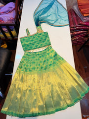 (SB648) Ethinic Pista Princess Lehenga Set