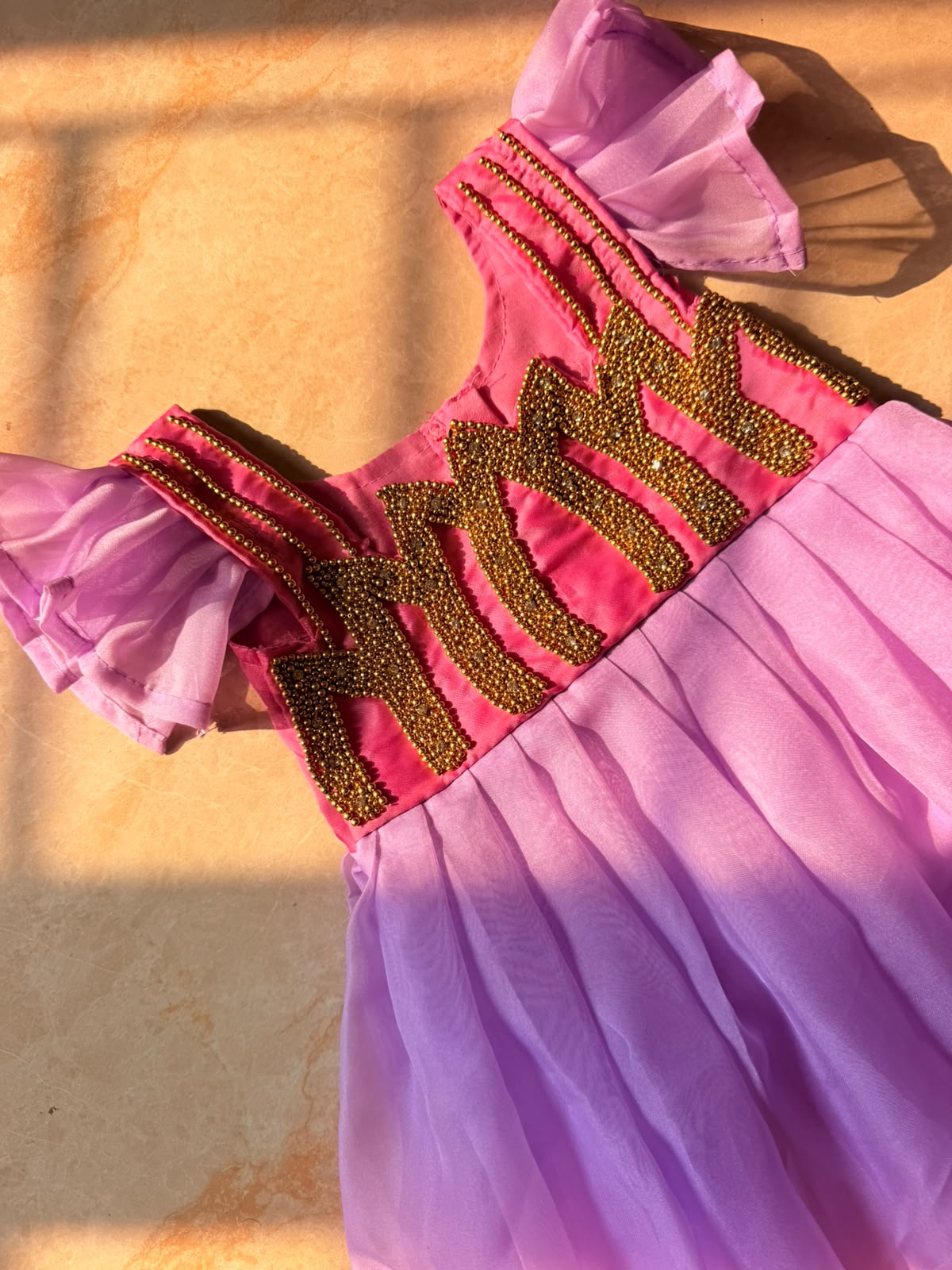 (SB668) Thulir - Premium Sequence Worked Lotus Aari Silk Gown