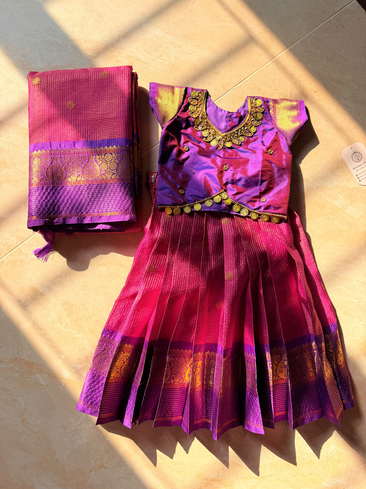 (SB670) Varalakshmi Premium Bridal Aari Silk Lehenga