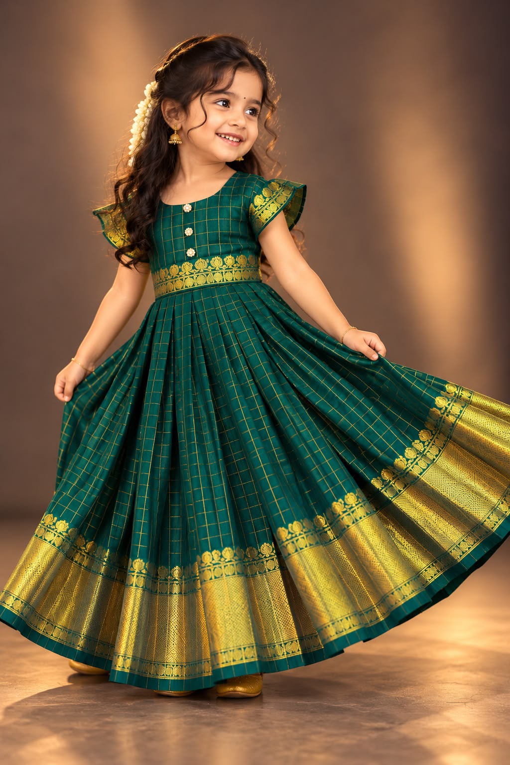 (SB677) Vannakili Budget Banarasi Silk Gown