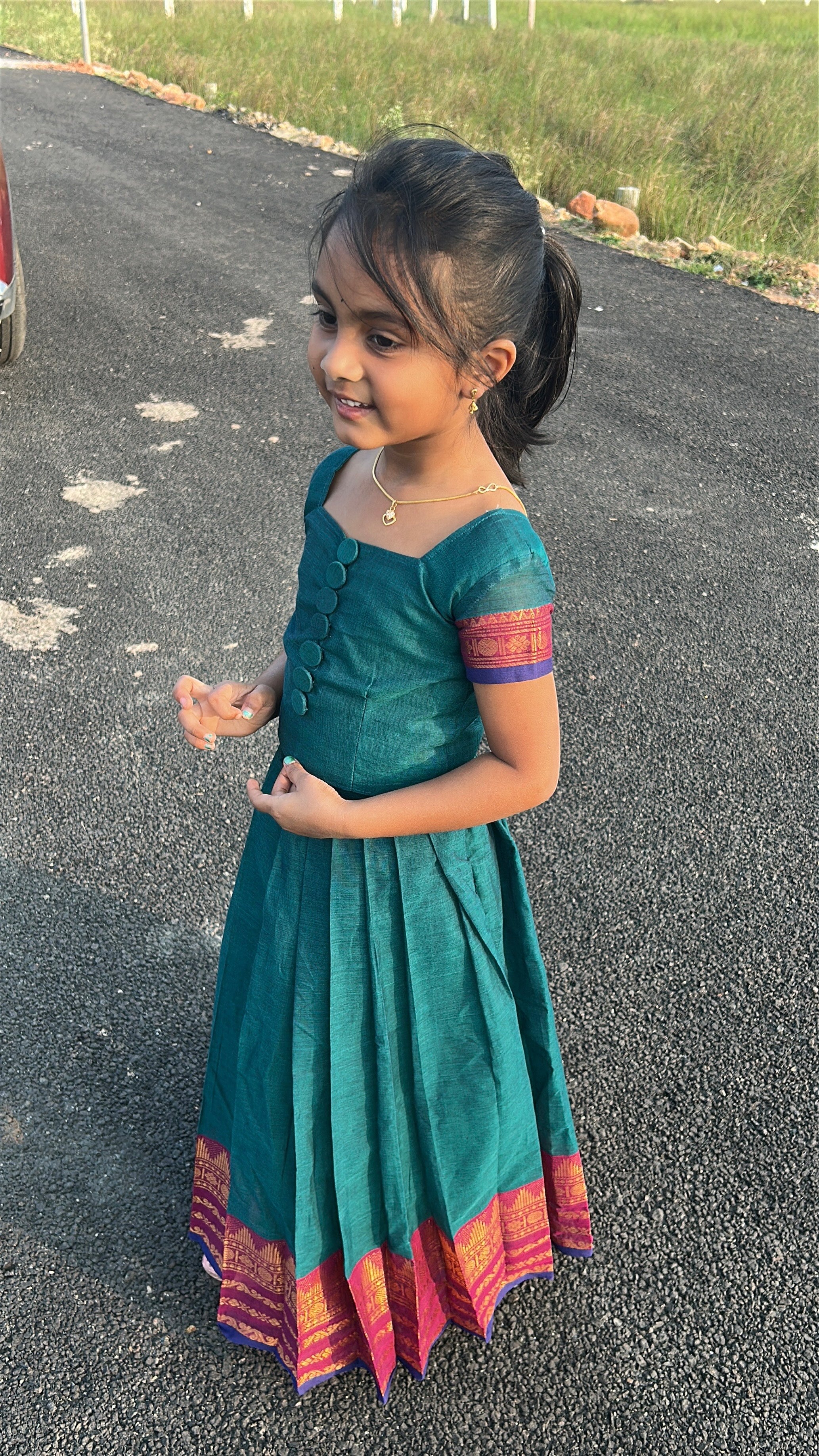 (MAX06)Chettinad Cotton Traditional Pavadai Sattai